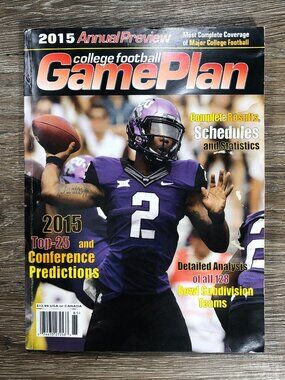 Game Plan College Football Magazine 2015 Annual Preview Mahomes Watt Prescott